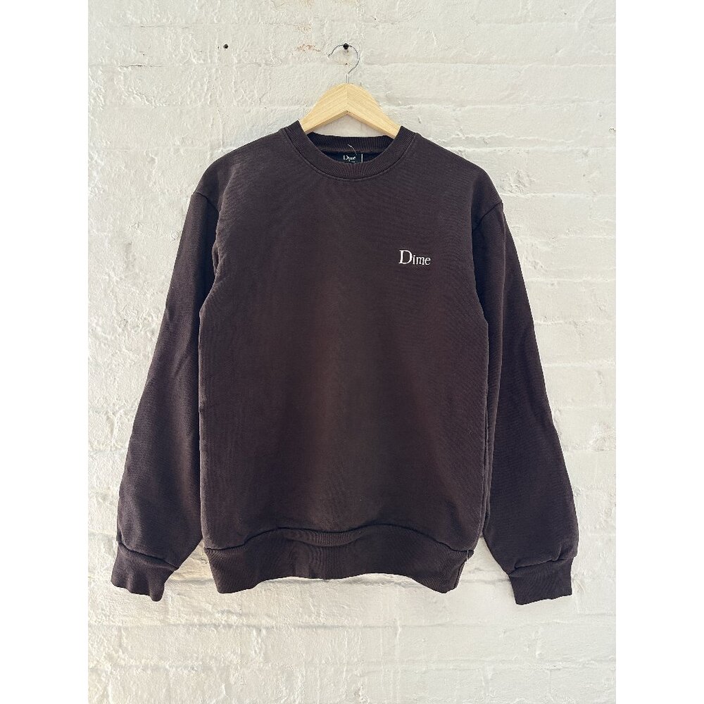 Dime Embroidered Logo Crewneck